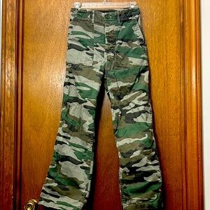 J. Crew Green Camouflage Pants